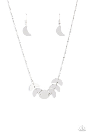 Paparazzi - LUNAR Has It - Silver Necklace