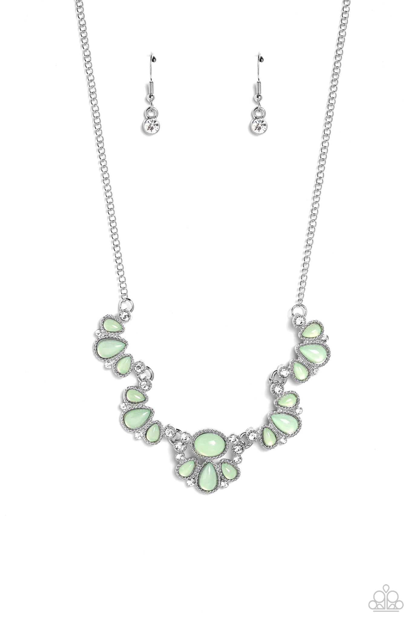 Paparazzi - Dancing Dimension - Green Necklace