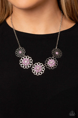 Paparazzi - Mandala Mosaic - Purple Necklace