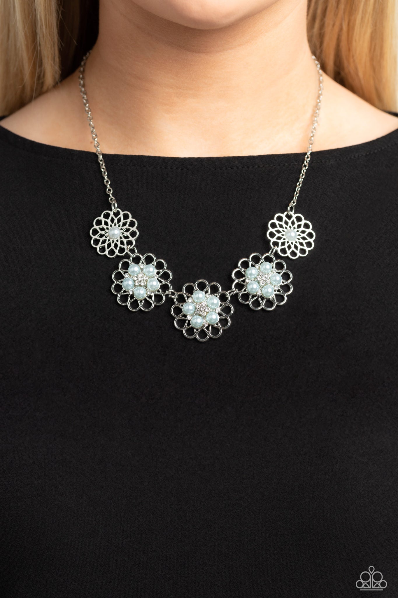 Paparazzi - Mandala Mosaic - Blue Necklace