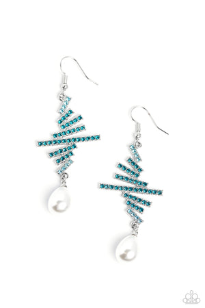 Paparazzi - Timeless Tapestry - Blue Earrings