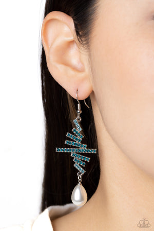 Paparazzi - Timeless Tapestry - Blue Earrings