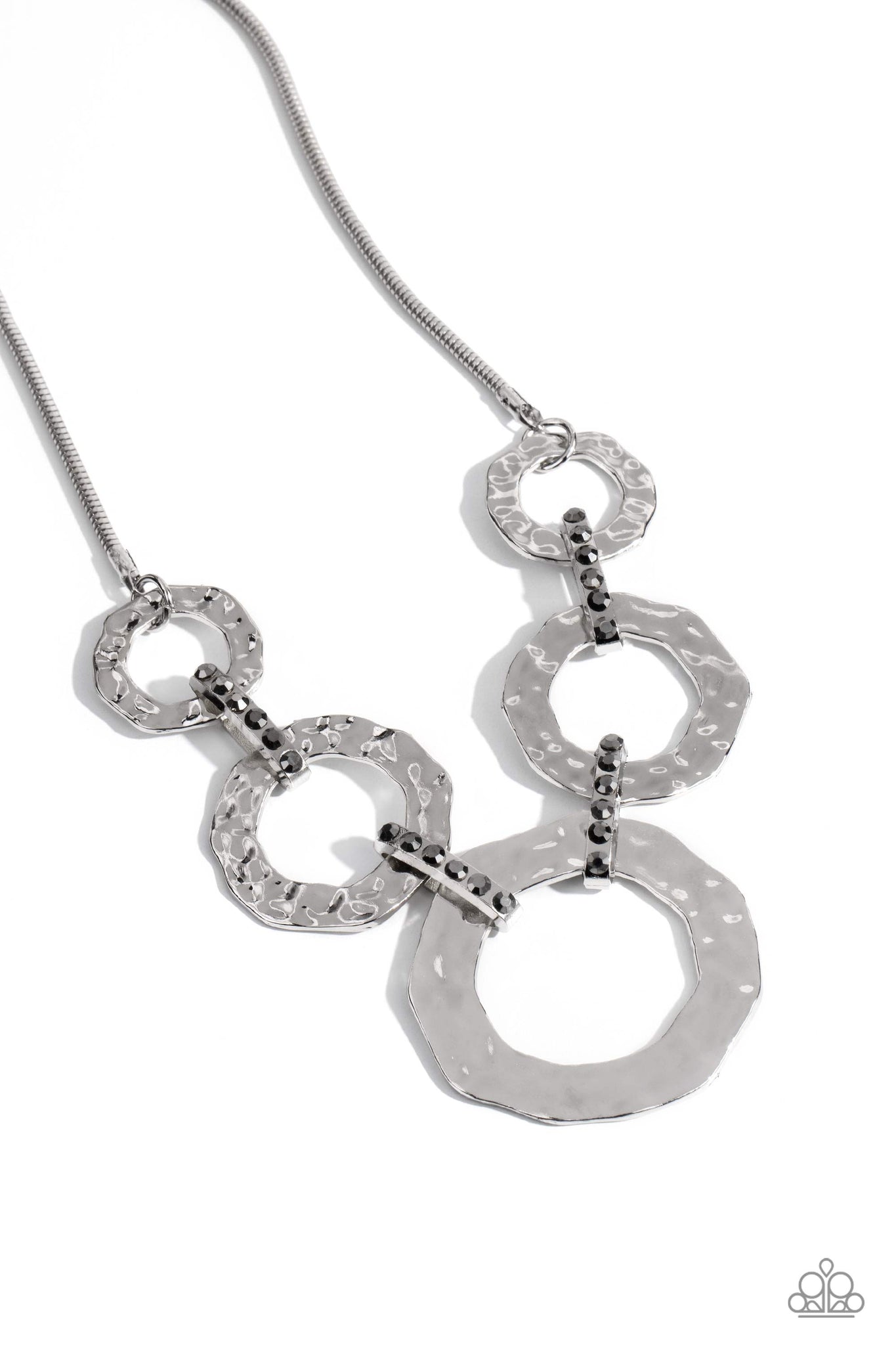 Paparazzi - Rounded Redux - Silver Necklace
