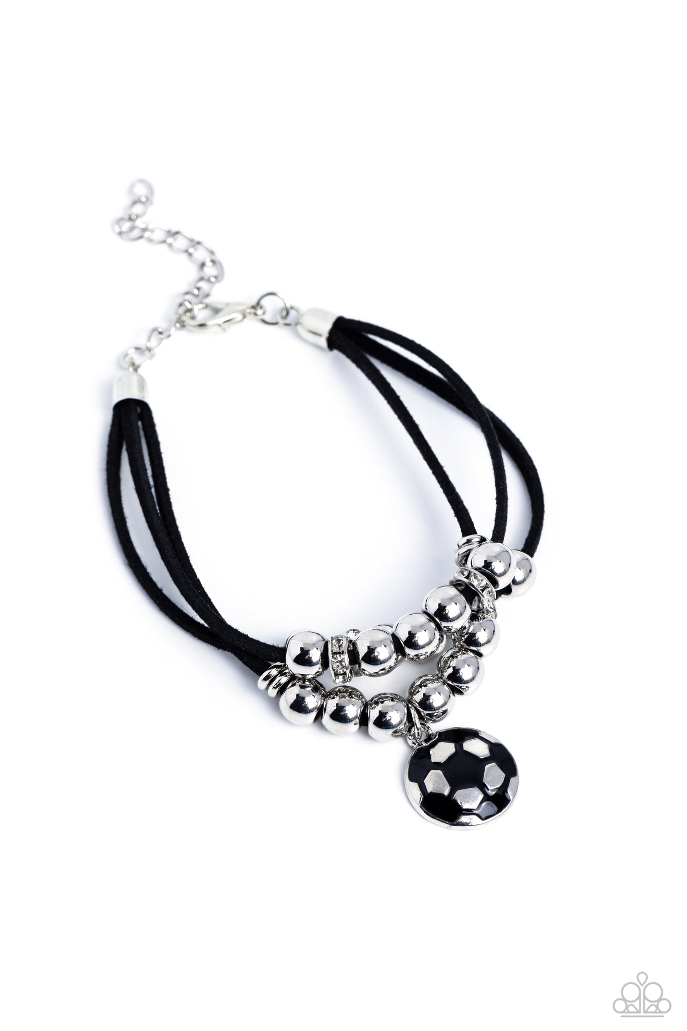Paparazzi - Soccer Player - Black Bracelet