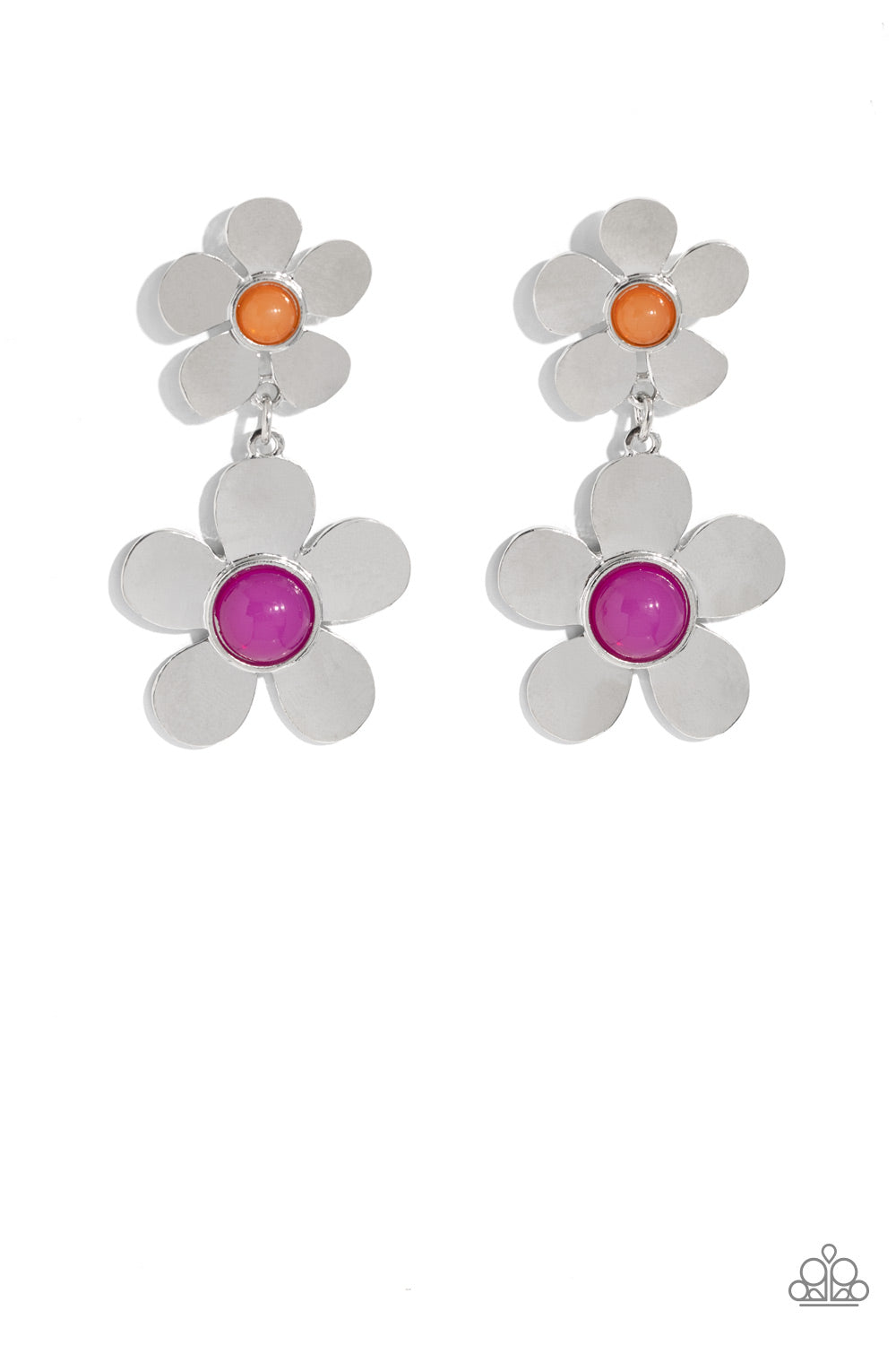 Paparazzi - Fashionable Florals - Pink Earrings