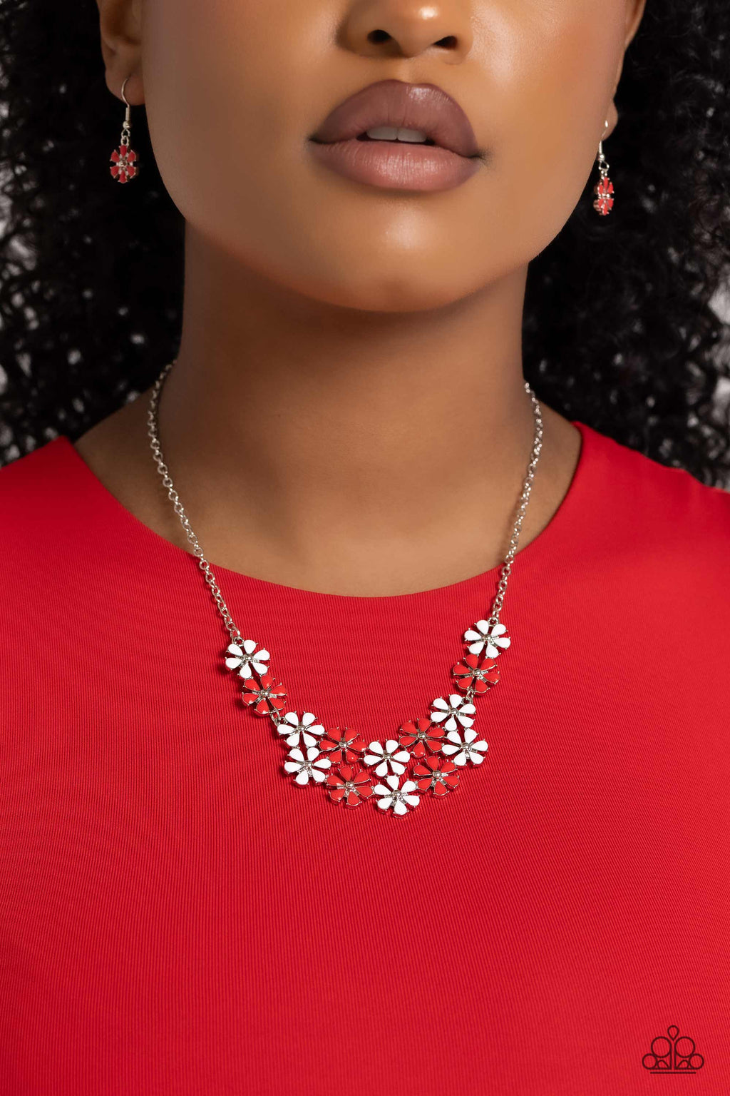 Paparazzi - Floral Fever - Red Necklace
