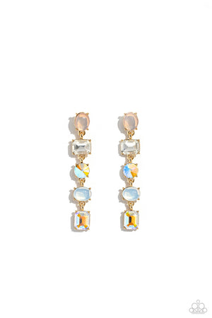 Paparazzi - Sophisticated Stack - Gold Earrings
