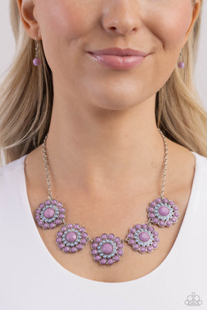 Paparazzi - Floral Fervor - Purple Necklace