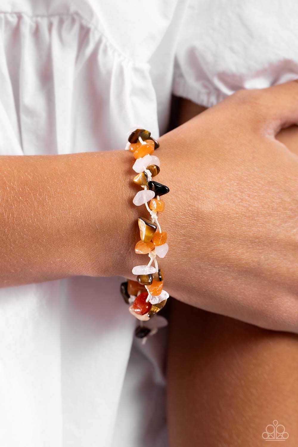 Paparazzi - Knotted Kingdom - Orange Bracelet