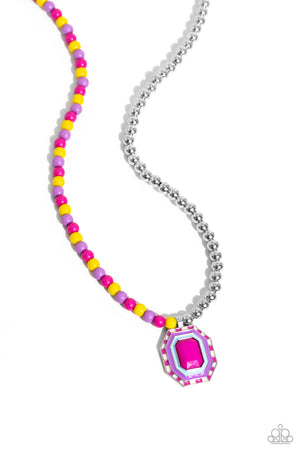 Paparazzi - Contrasting Candy - Multi Necklace