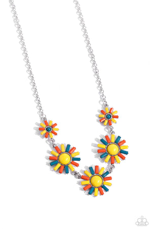 Paparazzi - SUN and Fancy Free - Yellow Necklace