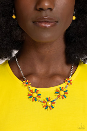 Paparazzi - SUN and Fancy Free - Yellow Necklace
