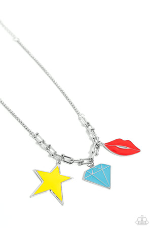 Paparazzi - Scouting Shapes - Multi Necklace