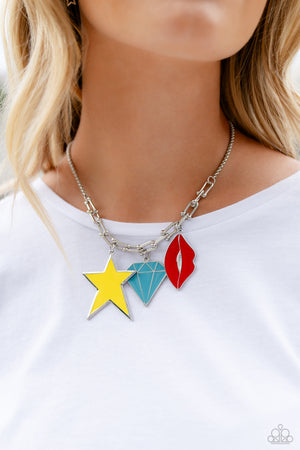 Paparazzi - Scouting Shapes - Multi Necklace