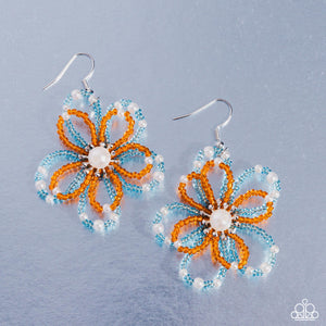 Paparazzi - PEARL Crush - Orange Earrings