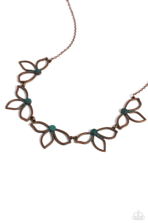 Paparazzi - Petal Pageantry - Copper Necklace