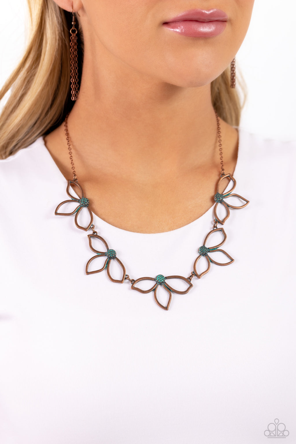 Paparazzi - Petal Pageantry - Copper Necklace