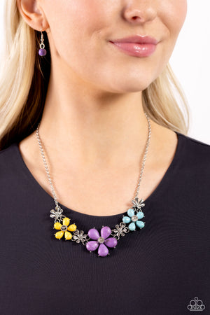 Paparazzi - Growing Garland - Purple Necklace