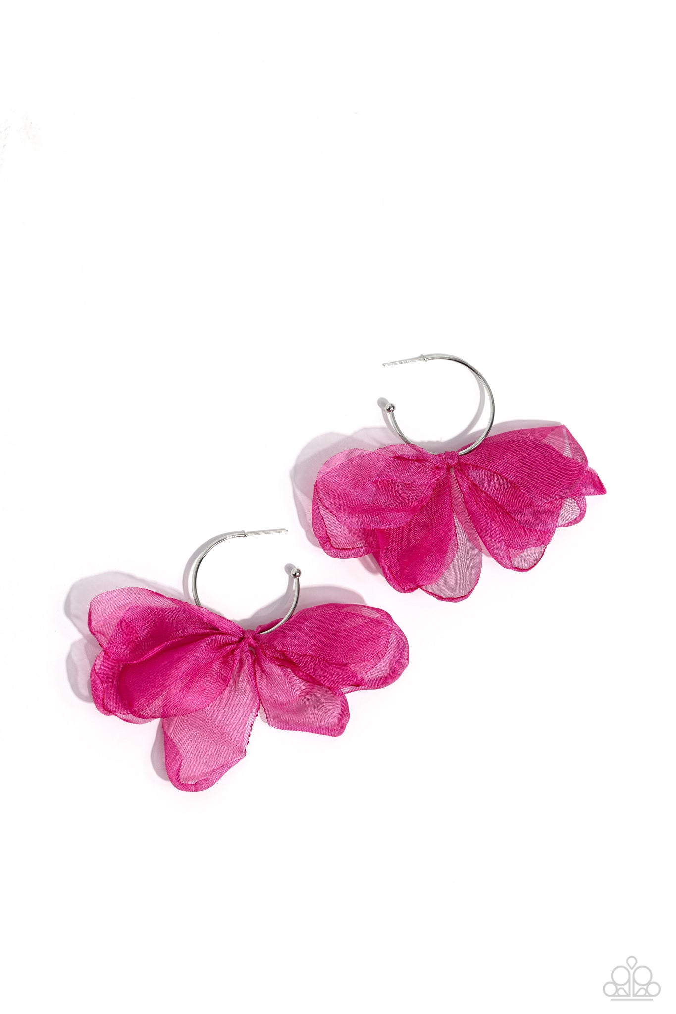 Paparazzi Accessories: Glimmering Gardens - Pink Acrylic Flower Earrings