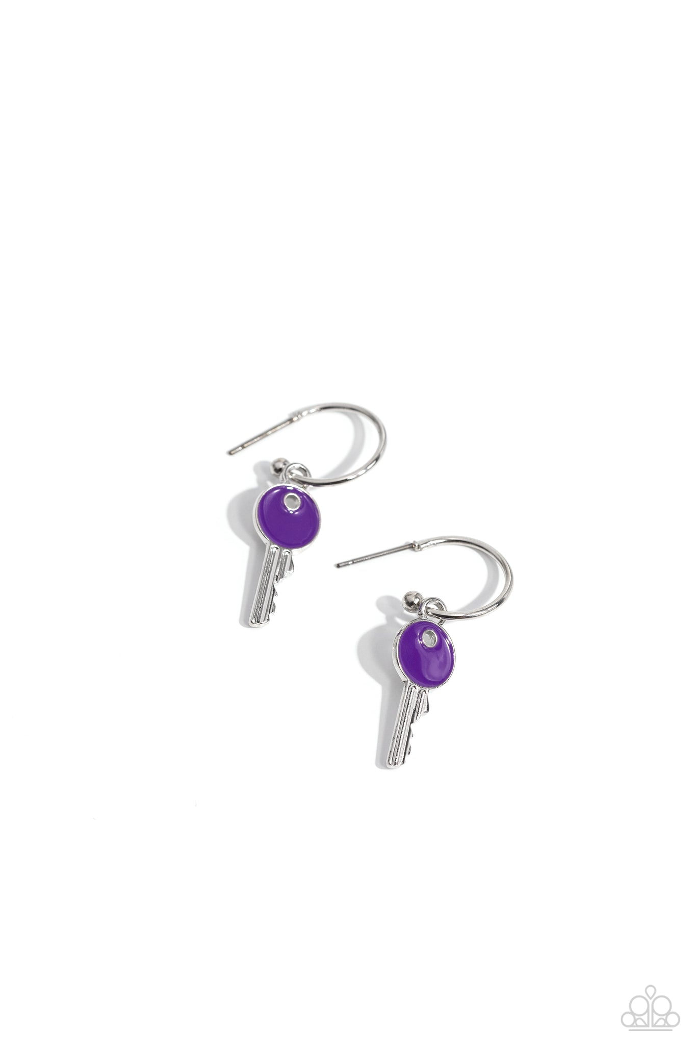 Paparazzi - Key Performance - Purple Earrings