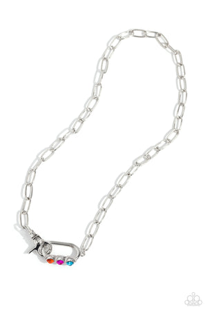 Paparazzi - Dont Want to Miss a STRING - Silver Necklace