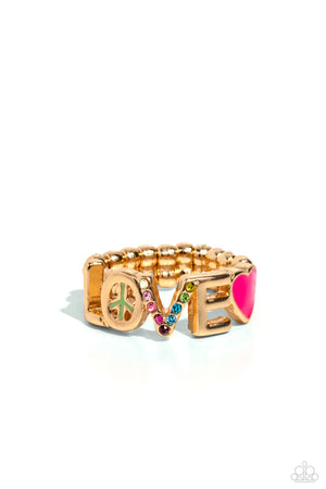 Paparazzi - Unlimited Love - Gold Ring