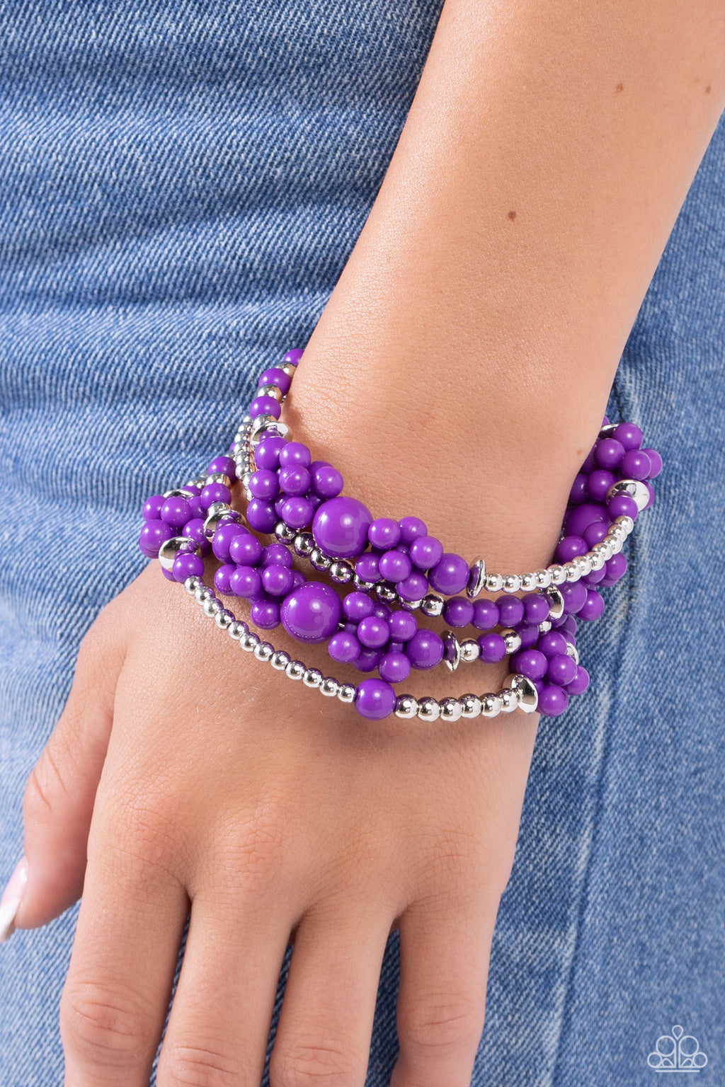 Paparazzi - Compelling Clouds - Purple Bracelet