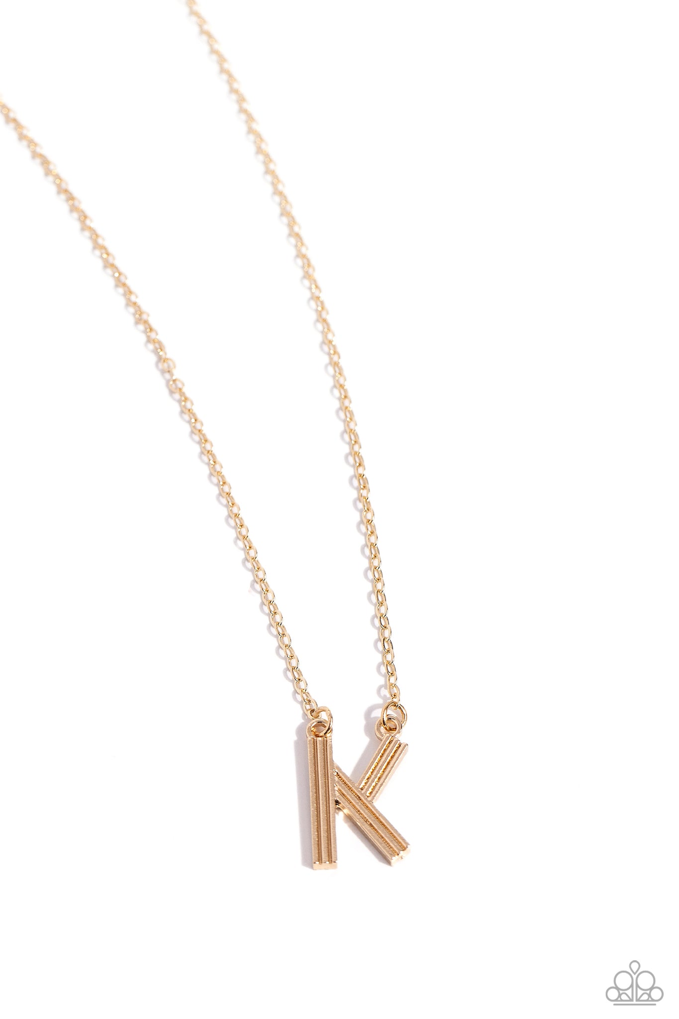 Paparazzi - Leave Your Initials - Gold - K Necklace