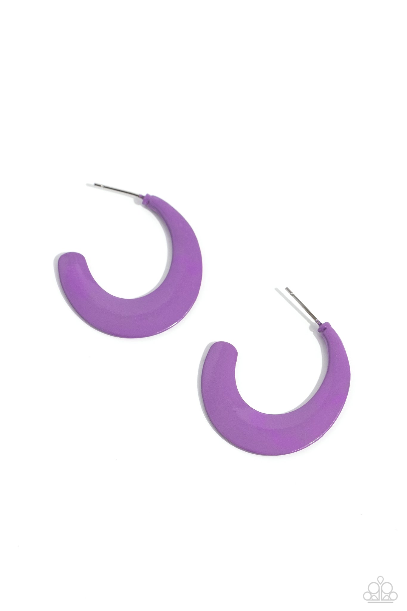 Paparazzi - Fun-Loving Feature - Purple Earrings