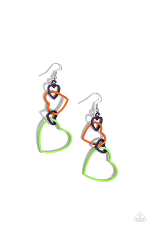 Paparazzi - Cascading Crush - Multi Earrings