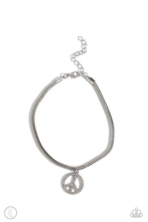 Paparazzi - Pampered Peacemaker - White Anklet