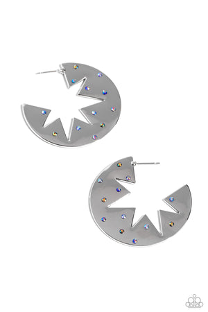 Paparazzi - Starry Sensation - Blue Earrings