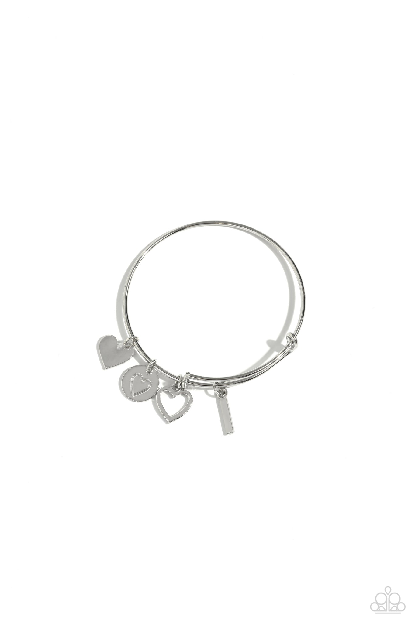 Paparazzi - Making It INITIAL - Silver - I - Bracelet