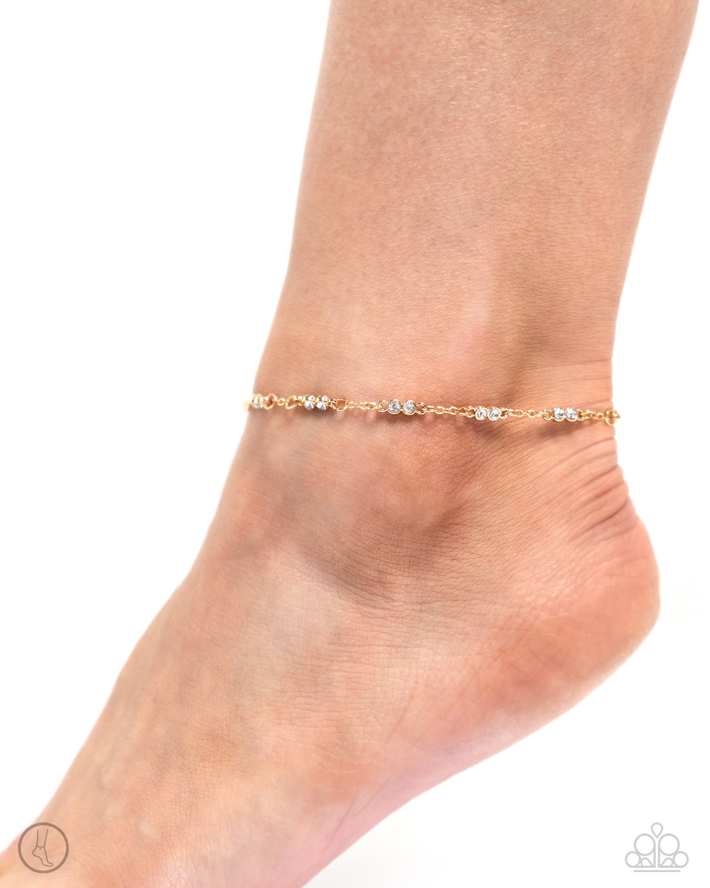 Paparazzi - Simple Sass - Gold Anklet