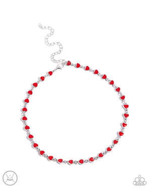 Paparazzi - Dancing Dalliance - Red Necklace