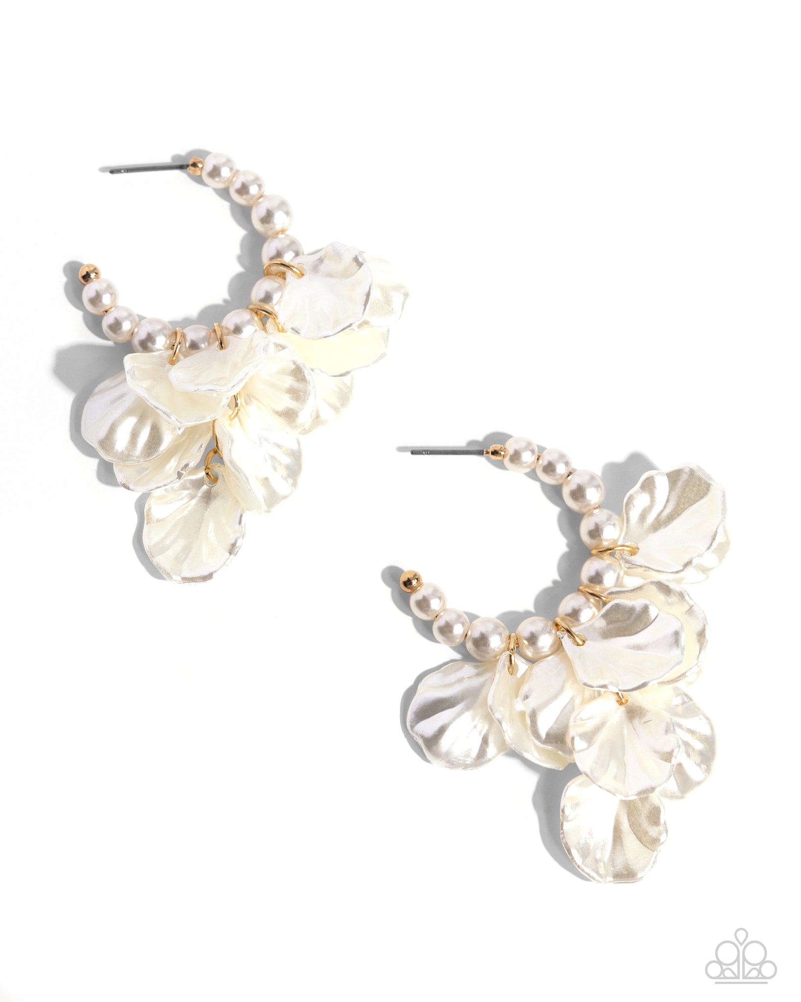 Paparazzi - Frilly Feature - Gold Earrings