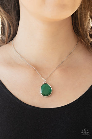 Paparazzi - Icy Opalescence - Green Necklace