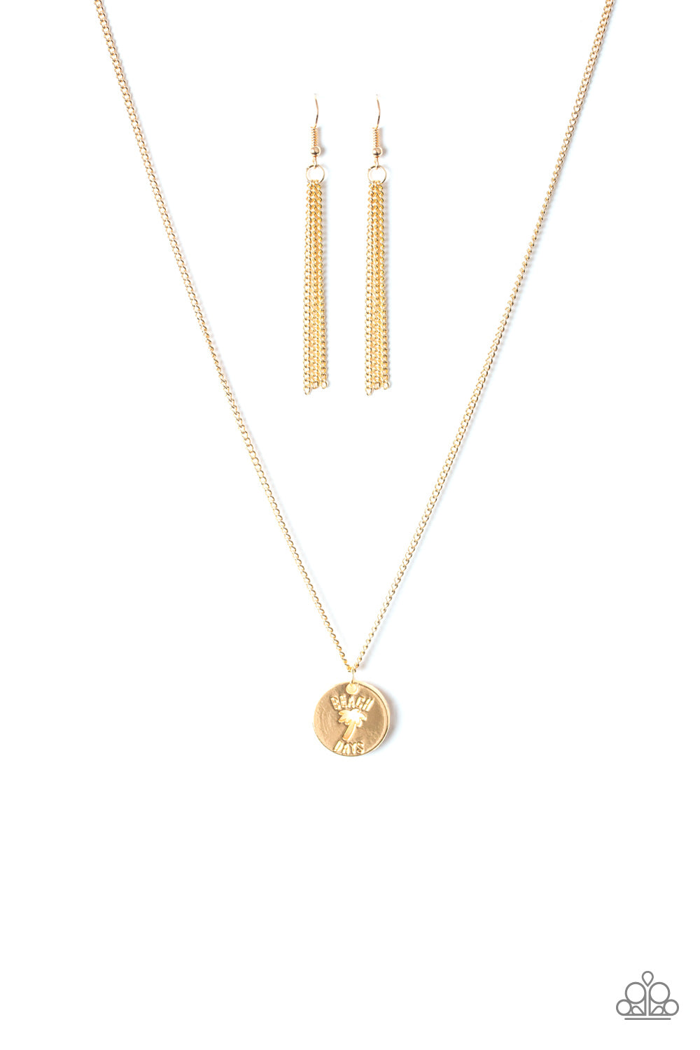 Paparazzi Accessories - Palm Tree Paradise - Gold Necklace