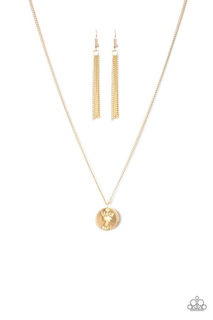 Paparazzi Accessories - Palm Tree Paradise - Gold Necklace
