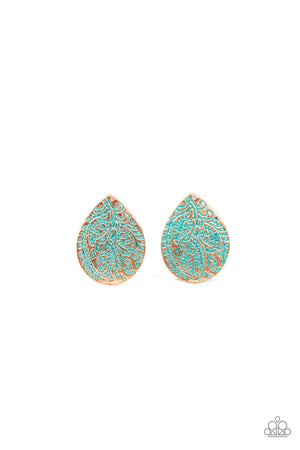 Paparazzi - Seasonal Bliss - Copper Earrings