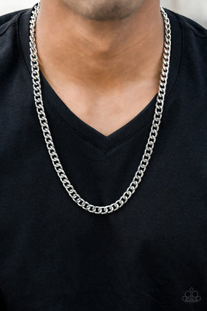 Paparazzi Accessories - The Game CHAIN-ger - Silver Necklace