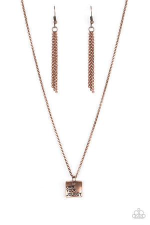Paparazzi Accessories - Own Your Journey - Copper Necklace