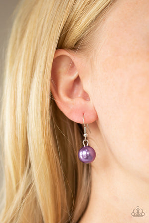 Paparazzi Accessories - Seaside Sophistication - Purple & Silver Necklace