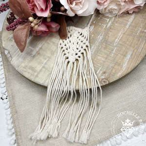 Paparazzi Accessories Macrame Mantra - White Necklace