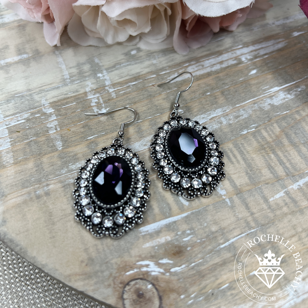 Paparazzi - Glacial Gardens - Purple Earrings