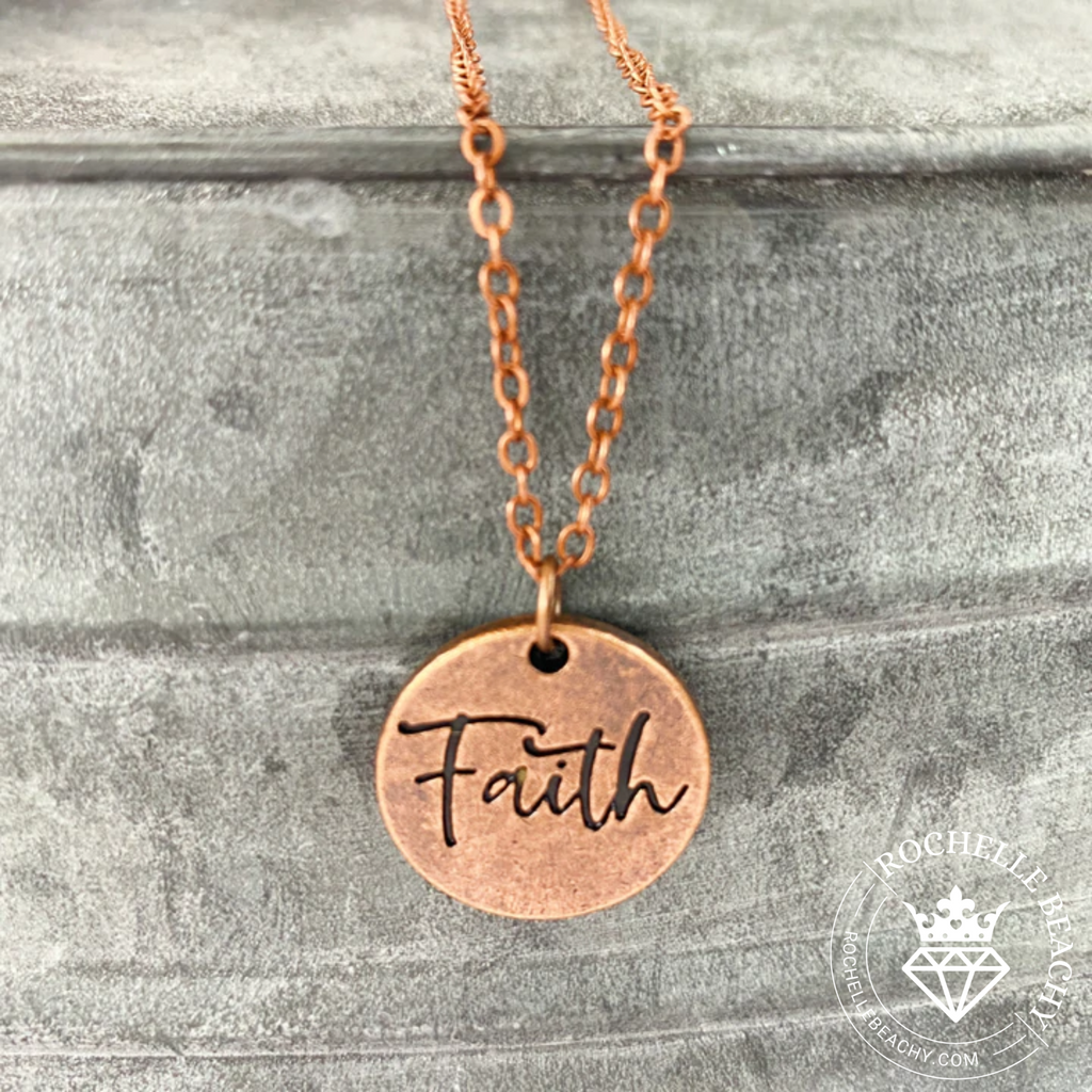Paparazzi - Choose Faith - Copper Necklace