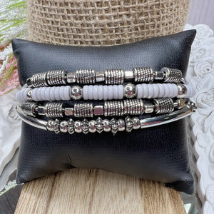 Paparazzi - Tribal Spunk - Silver Bracelet