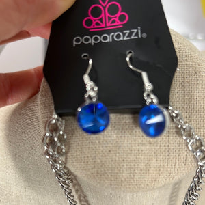 Paparazzi - Futuristic Fashionista - Blue Necklace