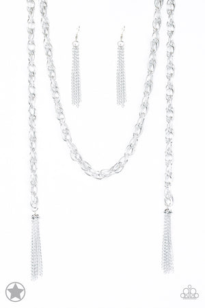 Paparazzi Accessories - SCARFed for Attention - Silver Necklace